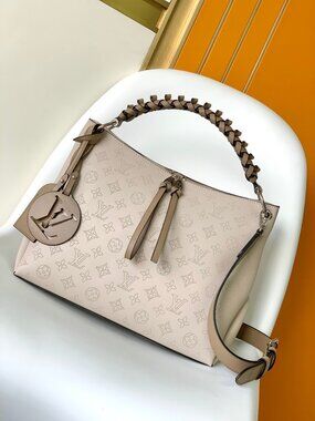 Louis Vuitton Babylone BB Monogram Mahina Leather Hobo Crossbody Bag